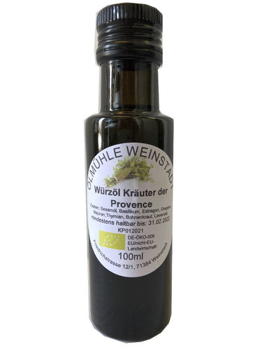 Bio Würzöl Kräuter der Provence 100 ml DE-ÖKO-006